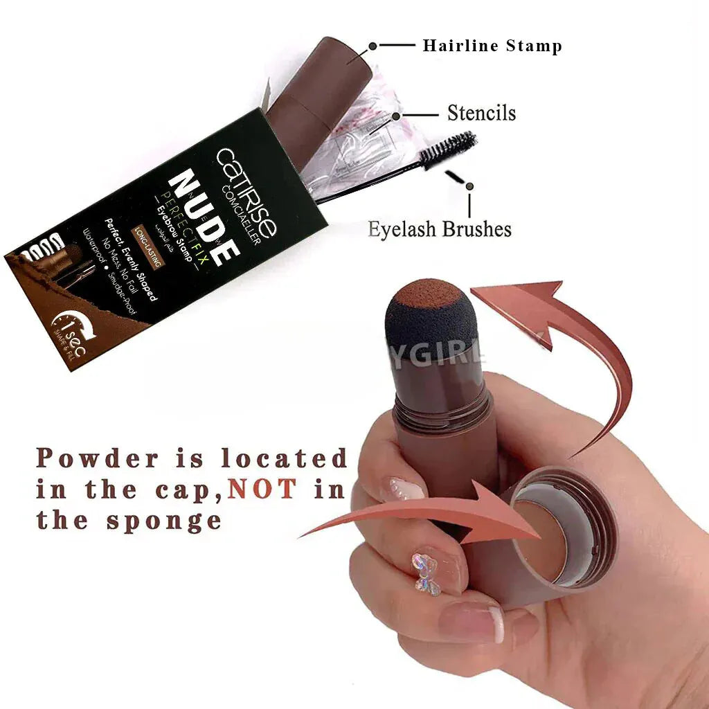 3 In 1 Eyebrow Shaping Stamp, Catirise Hairline & Eyebrow Shaping Stamp, Eyebrow Print Versatile, Women Eyebrow Stamp 3 In 1 Eyebrow Shaping Stamp, Catirise Hairline & Eyebrow Shaping Stamp, Eyebrow Print Versatile, Women Eyebrow Stamp